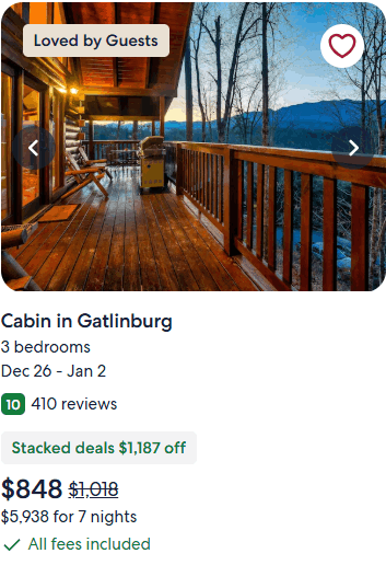 cabin in gatlinburg1