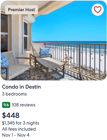 condo in destin